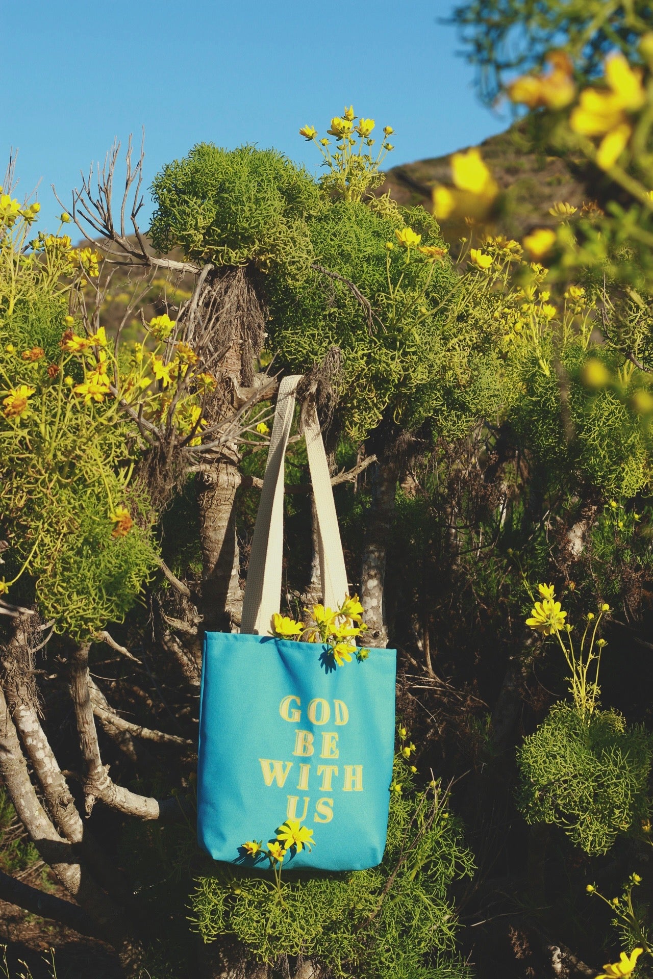 God Be With Us Tote Bag