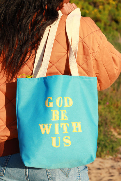 God Be With Us Tote Bag